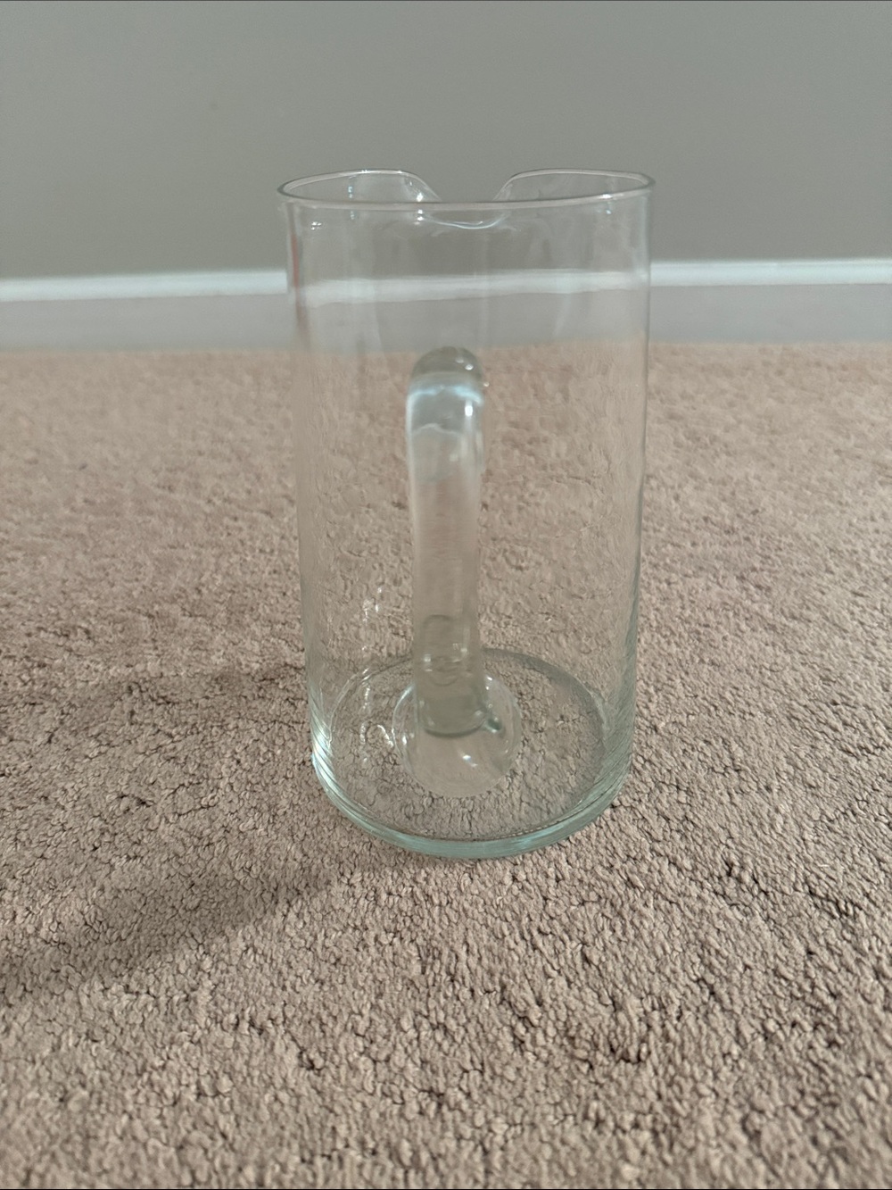 Clear Glass Pitcher with Handle - Picture 6 of 7